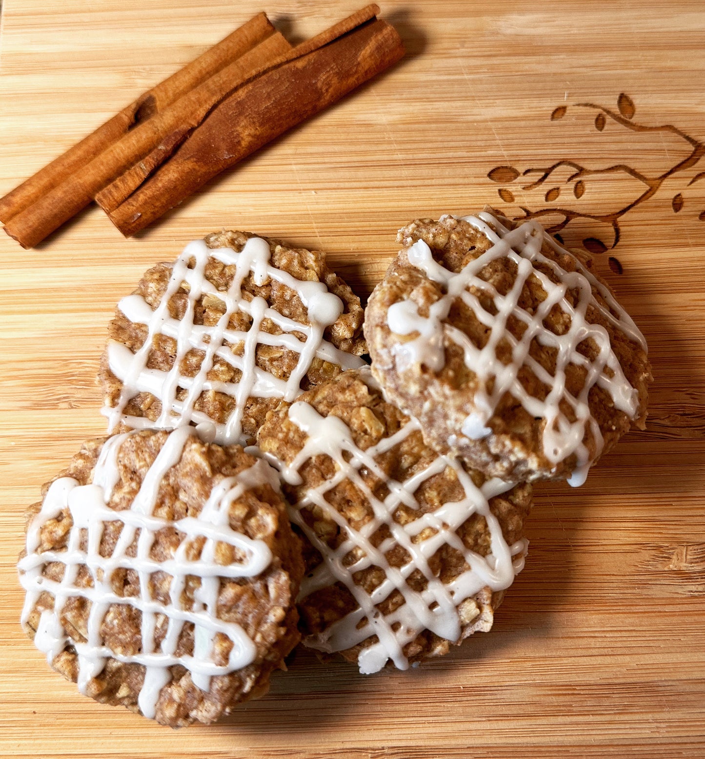 Cinnamon Spice Oatmeal Breakfast Cookies