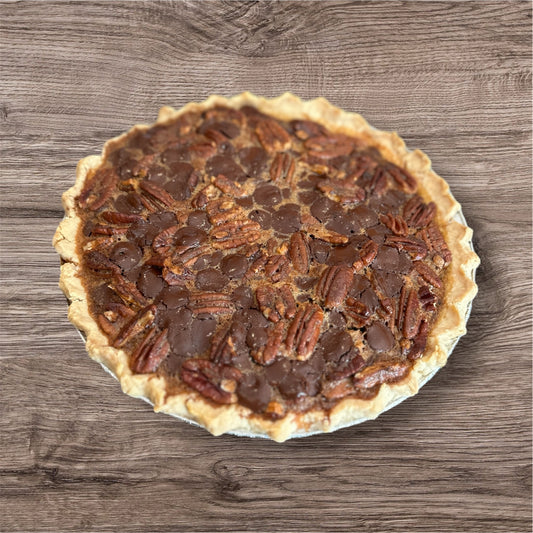 Chocolate Bourbon Pecan Pie